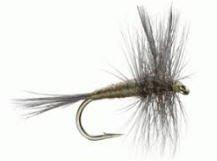Feeder Creek Fly Fishing Trout Flies - BLUE WING OLIVE DRY FLY SET - One Dozen Flies - 4 Sizes - Feeder Creek