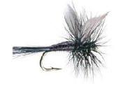 Fly Fishing Assortment BLACK GNAT DRY Flies - Hand Tied Sizes 10,12,14 (4 of Each Size) - Feeder Creek