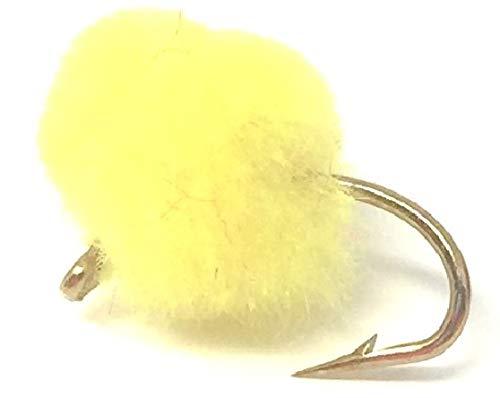 Fly Fishing Trout Flies - Yellow Eggs - 12 Wet Flies in 2 Size Assortment  14 and 16