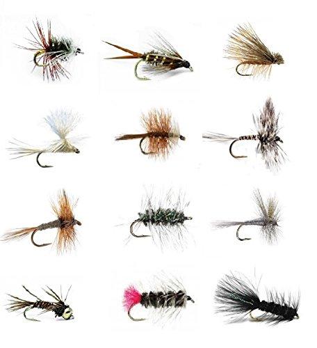 Feeder Creek Fly Fishing Flies Assortment - Set of 36 Hand Tied Fishin