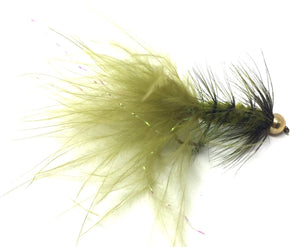 Bead Head Wooly Bugger Fly Fishing Flies - One Dozen - Many Colors and Sizes
