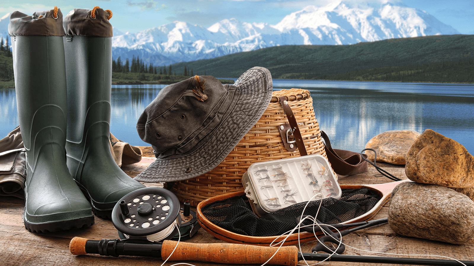 Fly Fishing Gear flybox fly box flies line leaders