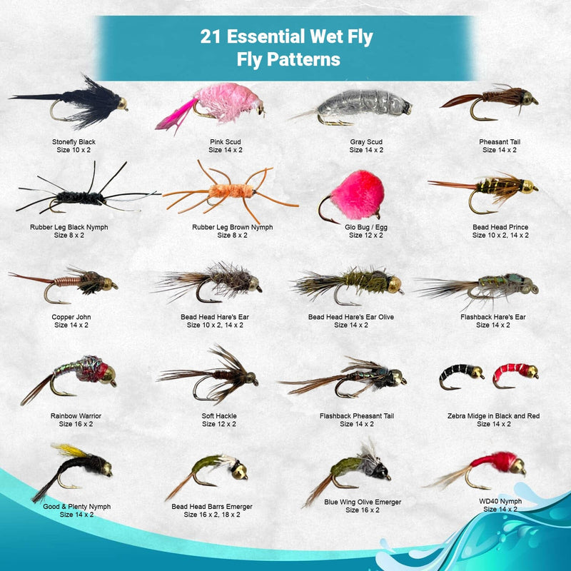 different types of fly fishing lures 120 Flies