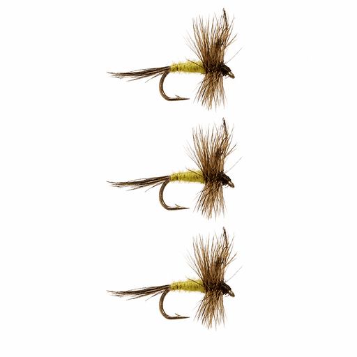 Adams Yellow 3 Pack Trout Flies 