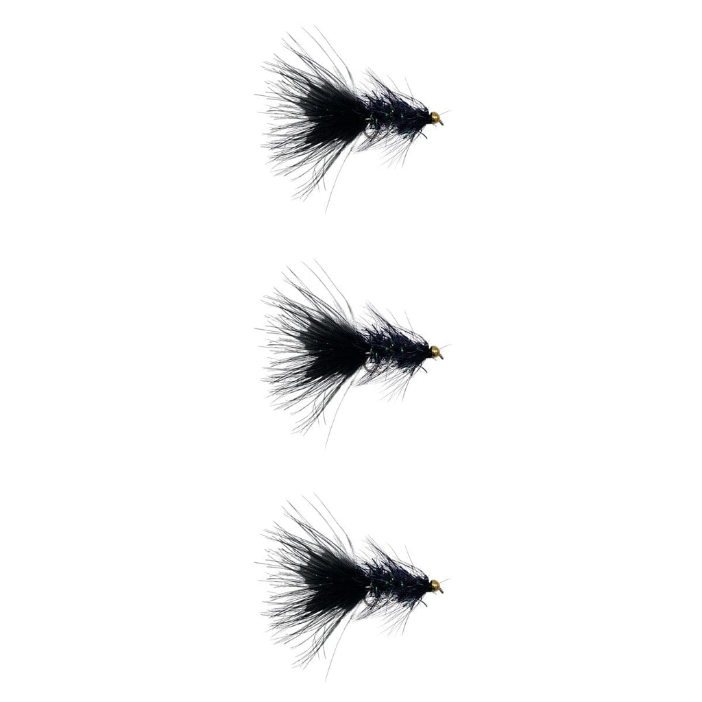 Beadhead Woolly Bugger Black | 3 Pack