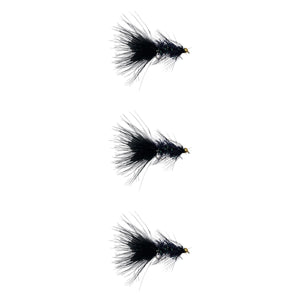 Beadhead Woolly Bugger Black | 3 Pack