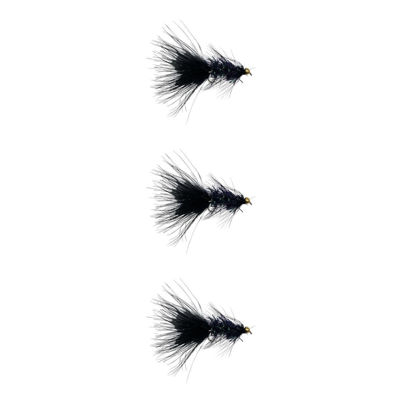 Bead Head Crystal Wooly Bugger Black