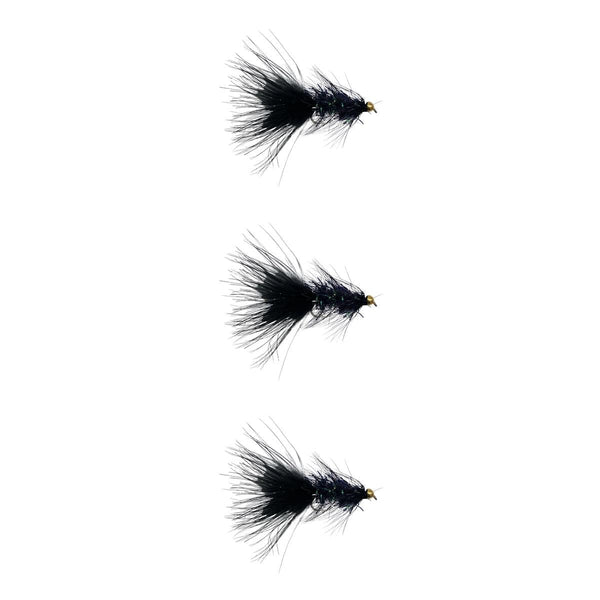 Bead Head Crystal Wooly Bugger Black