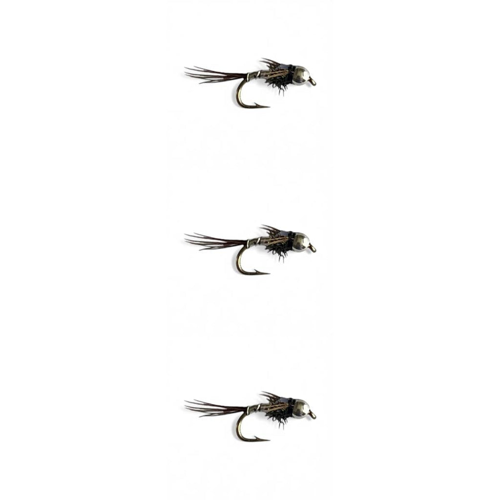 bead head lightning bug black nymph flies