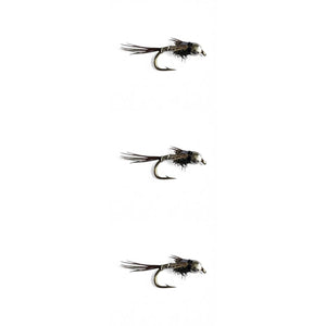bead head lightning bug black nymph flies