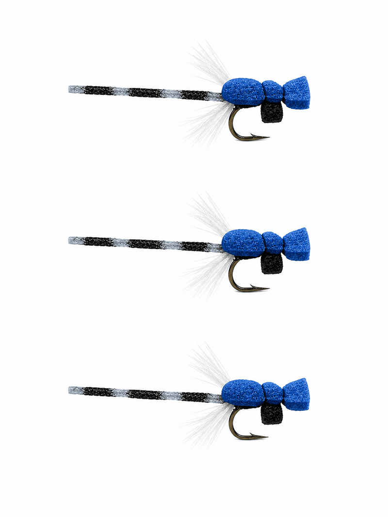 Blue Damsel Dragonfly 3 Pack
