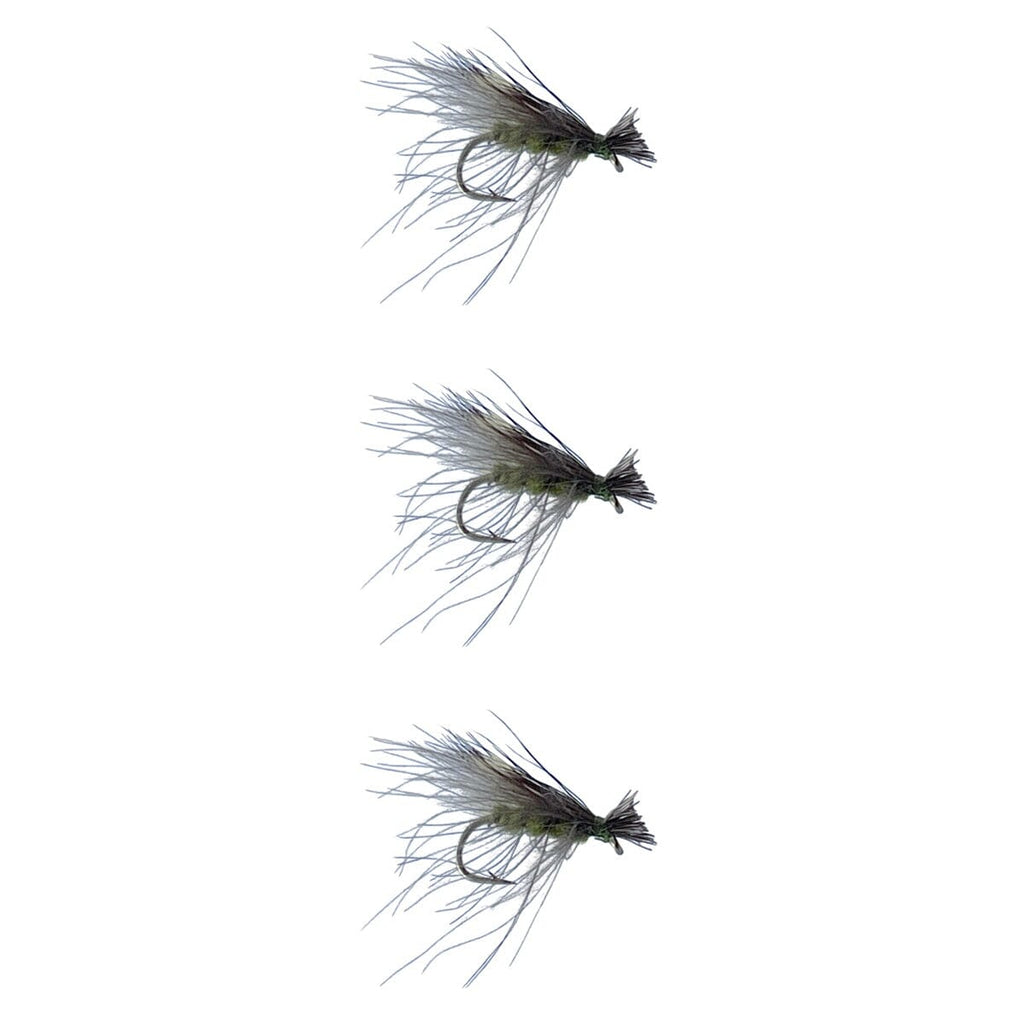 CDC ELK CADDIS OLIVE TROUT FLIES
