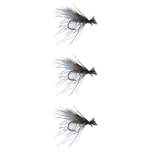 CDC ELK CADDIS OLIVE TROUT FLIES