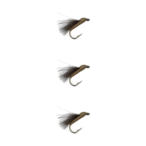 Wet Caddis Flies Adult Tan CDC 3 Pack