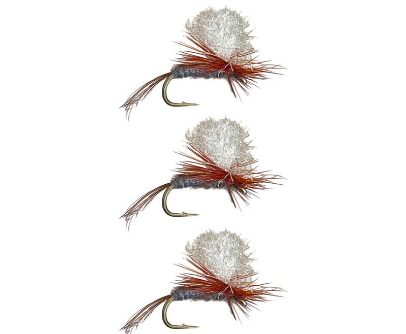 Parachute Dark Cahill Trout Flies 3 Pack