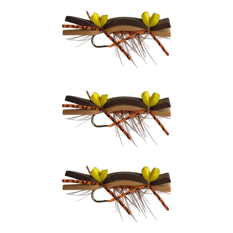 chernobyl ant brown and tan dry flies
