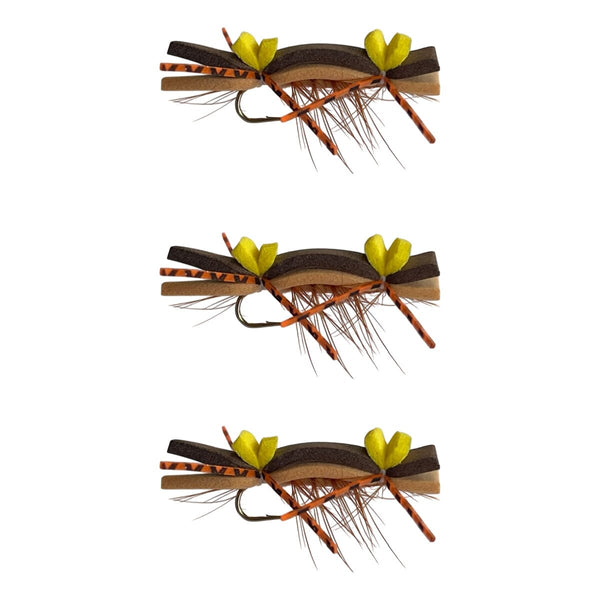 chernobyl ant brown and tan dry flies