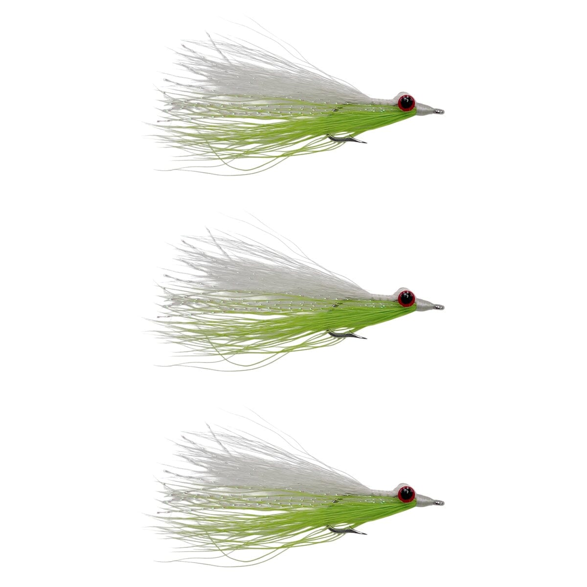 Clouser White Chartreuse | 3 Pack