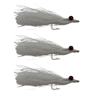 Clouser Minnow Saltwater Flies 3 pack