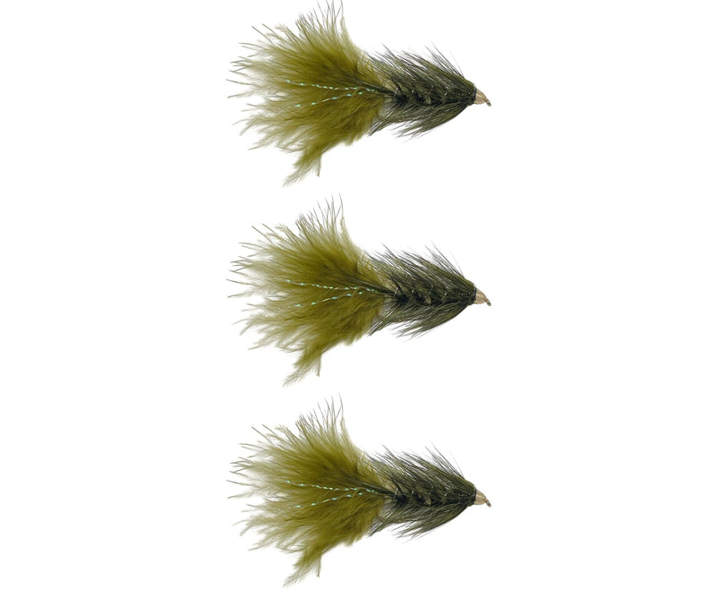 Woolly Bugger Conehead Olive 3 Pack
