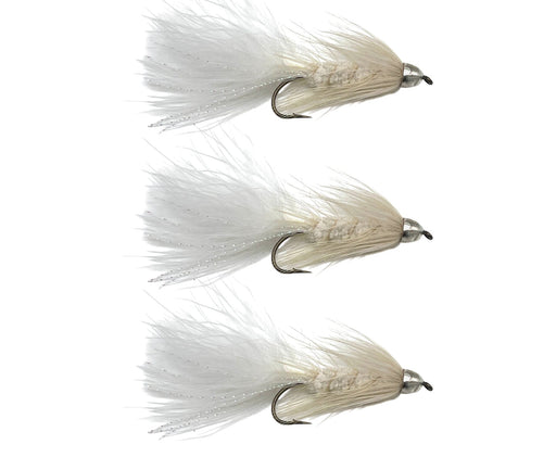 Woolly Bugger Conehead White 3 Pack
