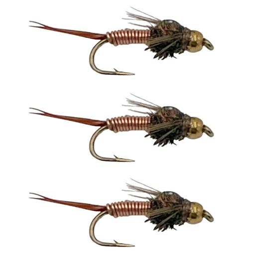 copper john trout fly nymphs