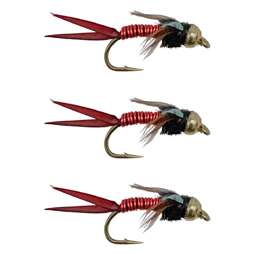 copper john red attractor nymph trout flies