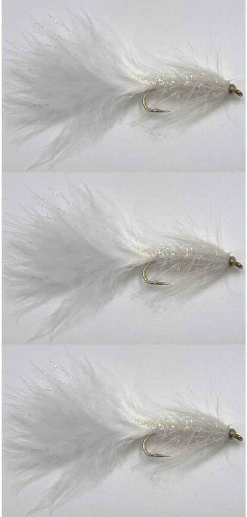 bead head crystal bugger white