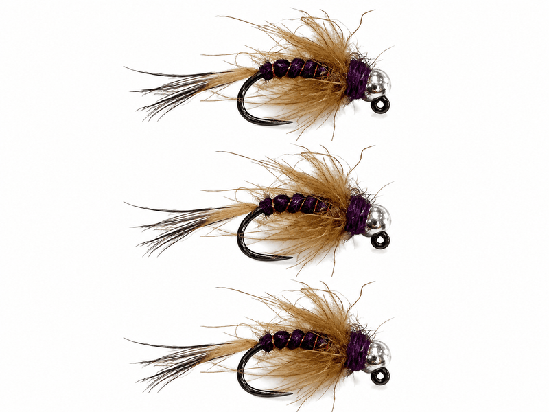 Duracell jig head nymph flies