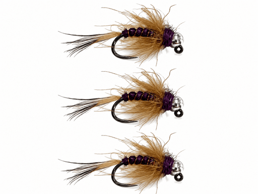 Duracell jig head nymph flies
