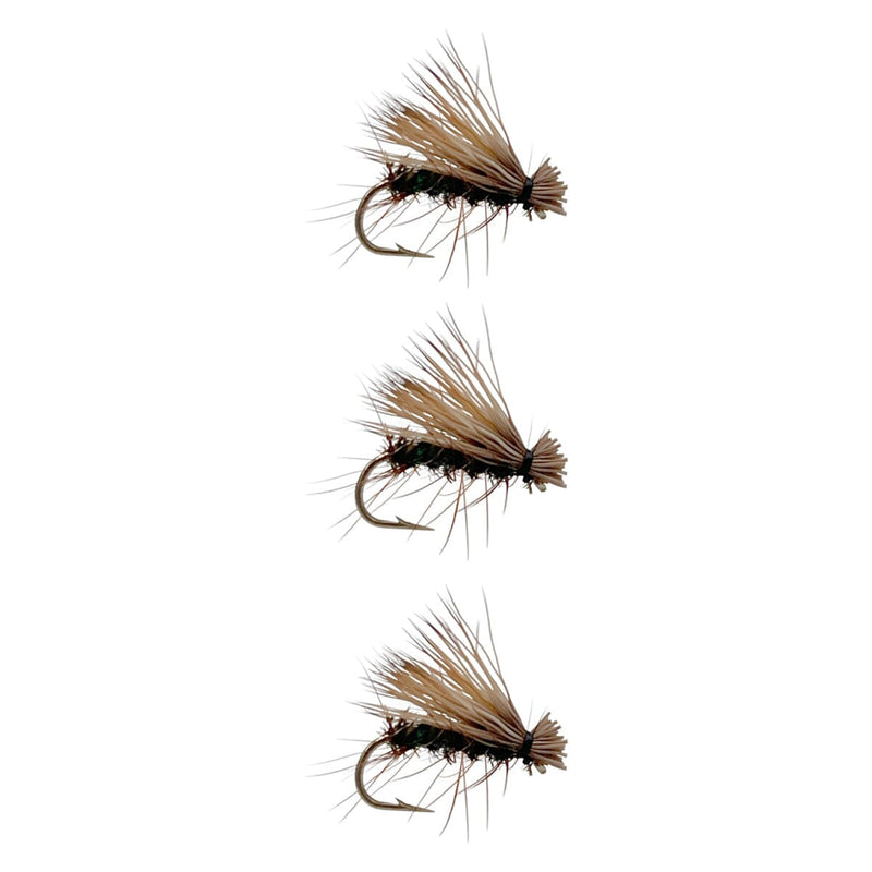 Elk HairC addis Peacock 3Pack Dry Flies
