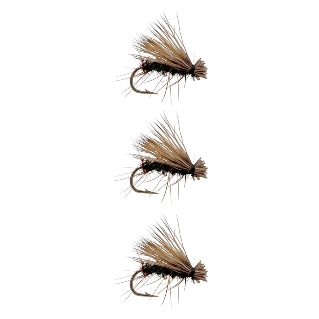 Elk HairC addis Peacock 3Pack Dry Flies