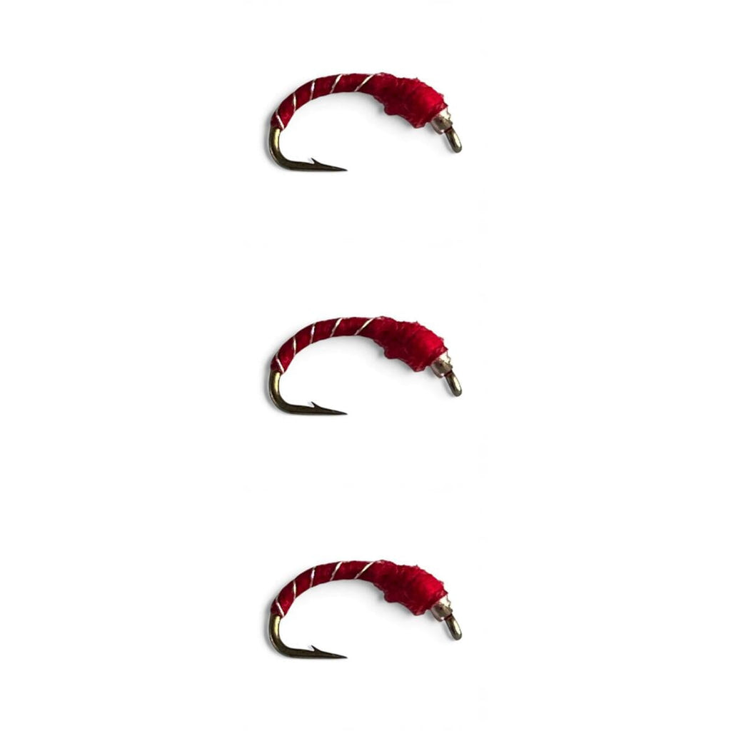 Glass beadhead mercury midge red fly