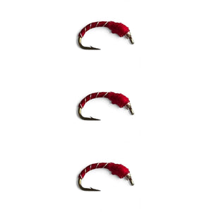 Glass beadhead mercury midge red fly