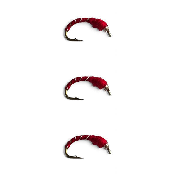 Glass beadhead mercury midge red fly