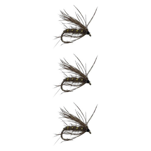 Hares Ear Soft Hackel Wet Flies Trout 3 Pack