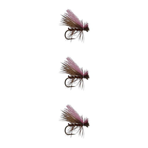 Elk Hair Caddis Pink Dry Flies 3 Pack