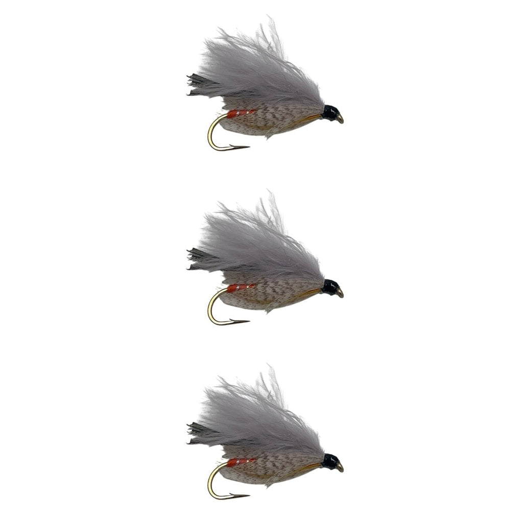 Marabou Gray Ghost Steamer Flies