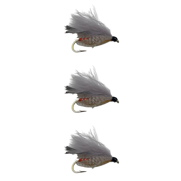 Marabou Gray Ghost Steamer Flies