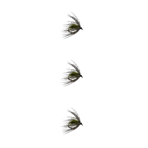 Soft Hackle Olive Trout Flies Wet 3 Pack
