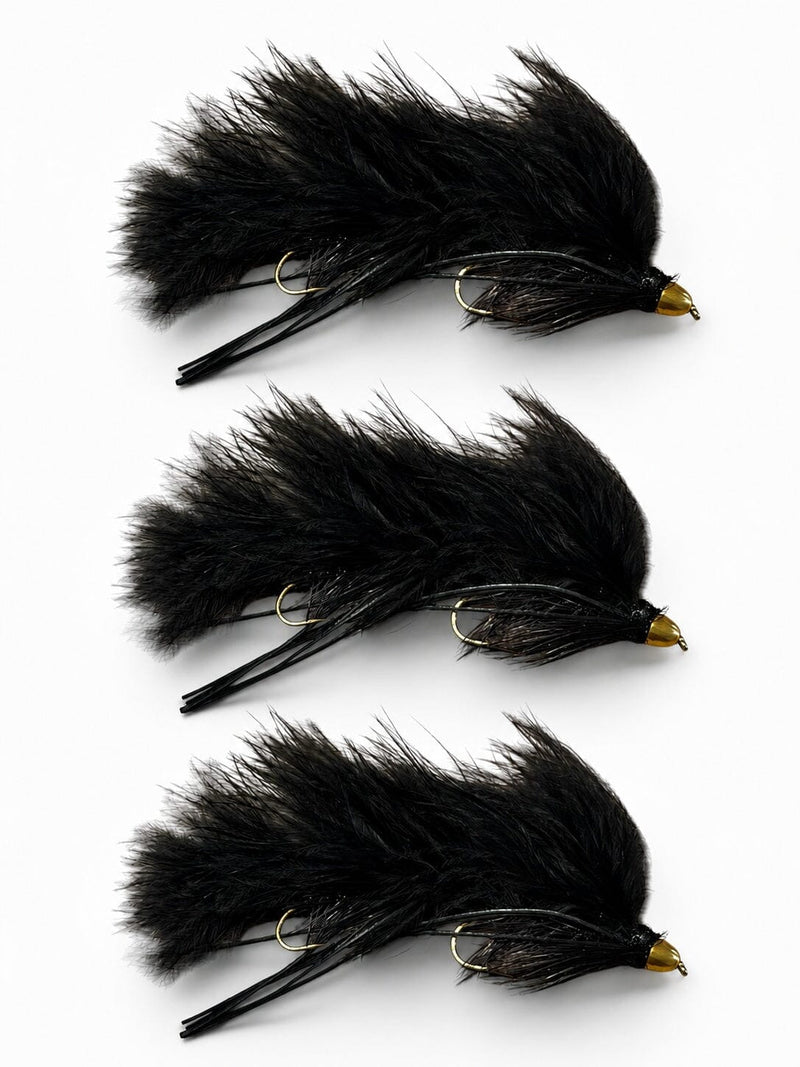 Peanut Envy Articulated Streamer Black | 3 Pack