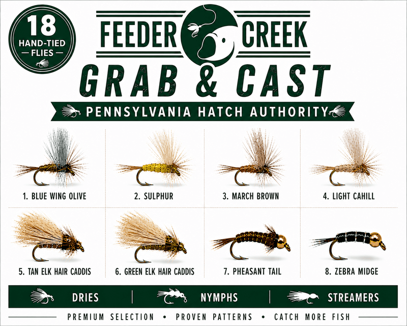 Pennsylvania fly fishing flies assortment