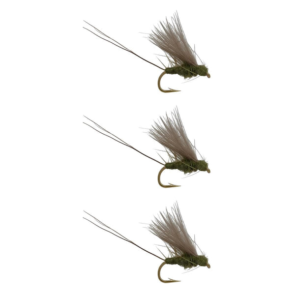 RS2 dry flies olive trout flies 3 pack