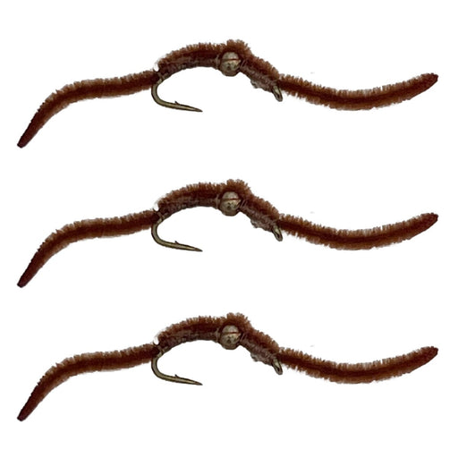 bead head san juan worm brown streamer