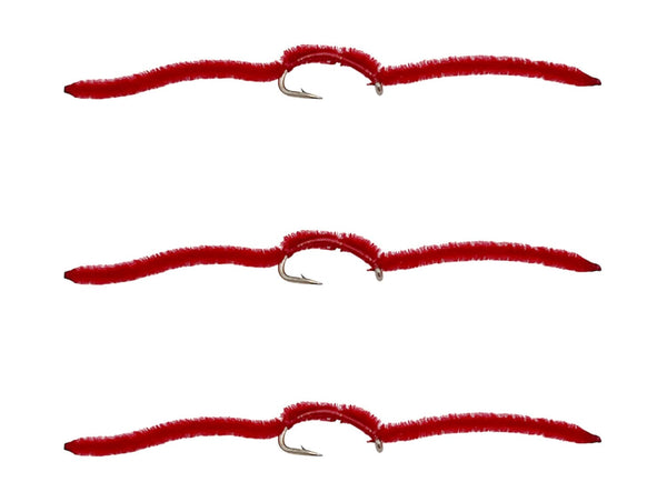 San Juan Worm Nymph Flies 3Pack