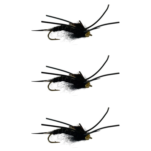 Bead Head Stonefly Nymph Black Rubber Legs