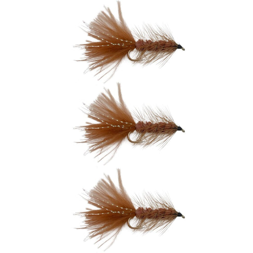 Woolly Bugger 3 Pack Brown Streamers
