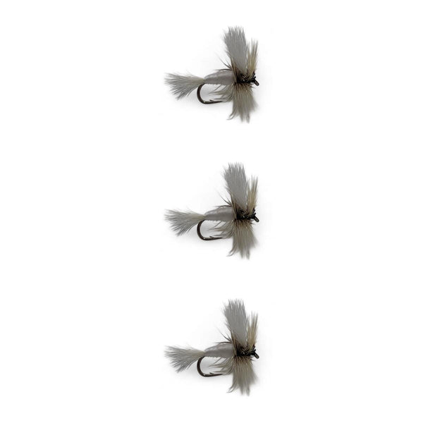 Hairwing Wulff White Dry Flies Trout 3 pack