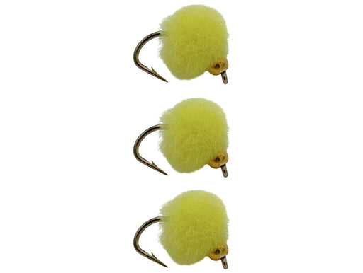 Salmon Trout Eggs Bead Head Yellow 3 Pack