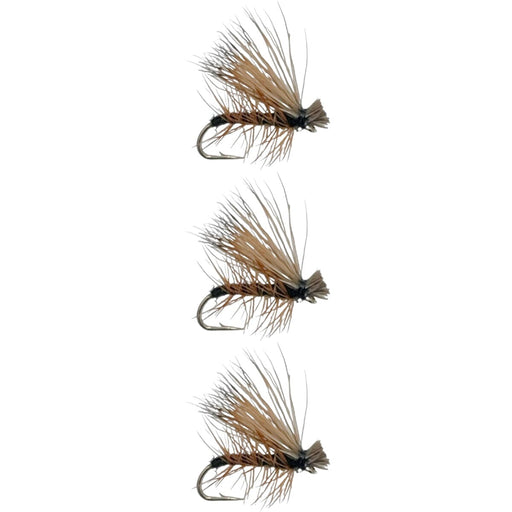elk hair caddis black dry flies 3 pack